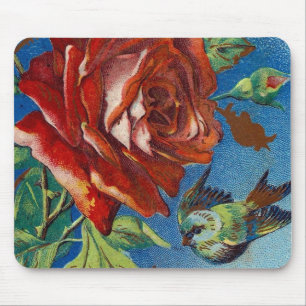 Roos en vogel Muismat