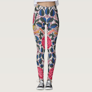Roos en vogel, William Morris Leggings