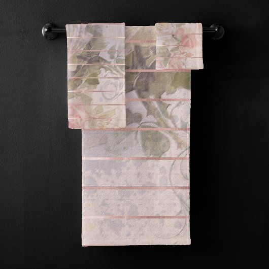 Roos Ephemera | Florence-Waterverf Bad Handdoek