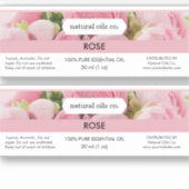 Roos Etherische oliën Geurstof flesetiket Sticker (Voorkant)