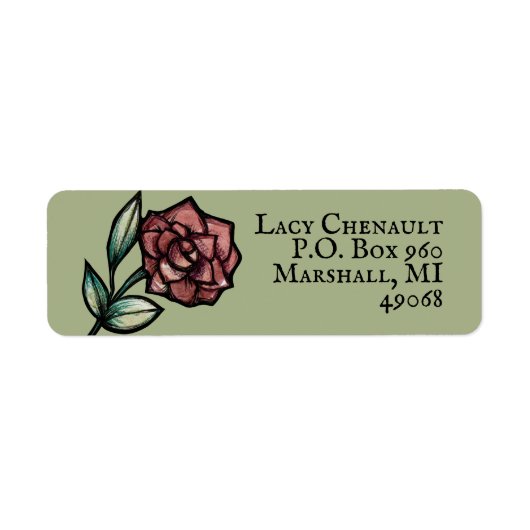  Roos Etiket (Voorkant)