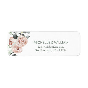 Roos Eucalyptus Simple Florence-etiket Etiket