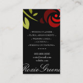 roos EXTROIDINAIRE Visitekaartje (Achterkant)