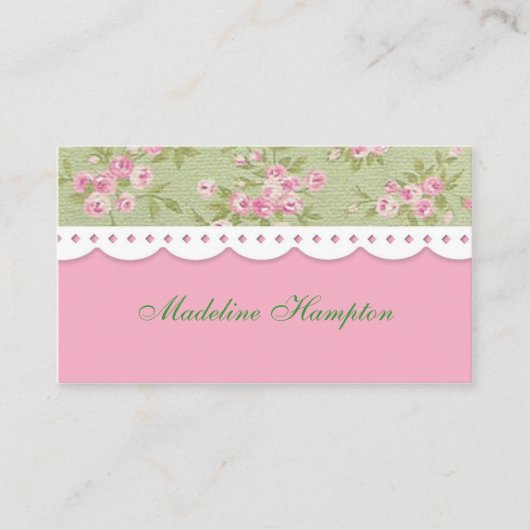 Roos Fancy Visitekaartje (Voorkant)