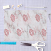  Roos Faux Glitter XOXO Heart Tissuepapier (Craft)