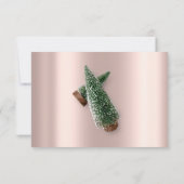 Roos feestdag winterfeestdag kerstmis kaart (Achterkant)