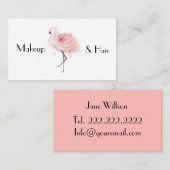 Roos Flamingo Visitekaartje (Voorkant / Achterkant)