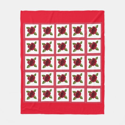 Roos Fleece Blanket (Voorkant)
