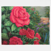 Roos Fleece Deken (Voorkant (Horizontaal))