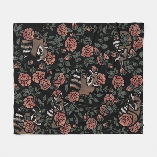  Roos Fleece Deken (Voorkant (Horizontaal))