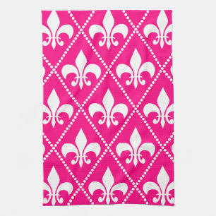 Roos Fleur de Lis Theedoek
