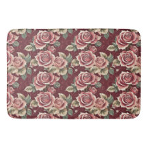  Roos Floral Bath Mat – Romantische Bourgogne
