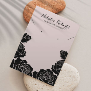 Roos Floral Earring Ketting Jewelry Display Visitekaartje