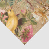  Roos Floral Ephemera Franse ontkoppeling Tiss Tissuepapier (Detail)