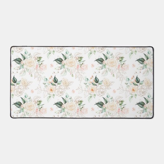 Roos Floral Garden Pattern Bureaumat (Voorkant)
