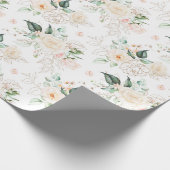 Roos Floral Garden Pattern Cadeaupapier (Hoek)