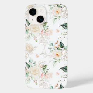 Roos Floral Garden Pattern Case-Mate iPhone 14 Hoesje