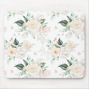 Roos Floral Garden Pattern Muismat