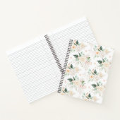 Roos Floral Garden Pattern Notitieboek (Binnen)