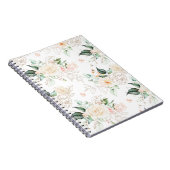 Roos Floral Garden Pattern Notitieboek (Rechterzijde)
