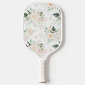 Roos Floral Garden Pattern Pickleball Paddle (Voorkant)