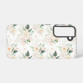Roos Floral Garden Pattern Samsung Galaxy Hoesje (Achterkant horizontaal)