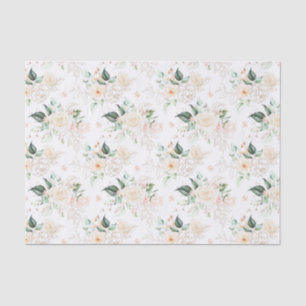 Roos Floral Garden Pattern Tissuepapier