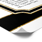 Roos Floral Modern Reception Table Seating Chart Poster (Hoek)