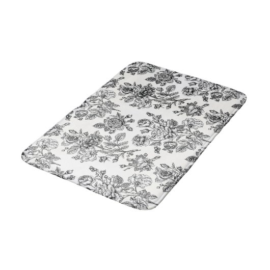  Roos Floral Pattern Badmat (Gekanteld)