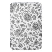 Roos Floral Pattern Badmat (Voorkant Verticaal)