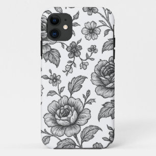 Roos Floral Pattern iPhone 11 Hoesje