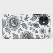 Roos Floral Pattern Case-Mate iPhone Case (Achterkant (horizontaal))
