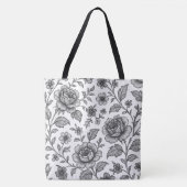 Roos Floral Pattern Draagtas (Voorkant)