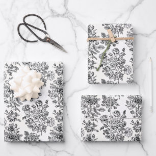  Roos Floral Pattern Inpakpapier Vel