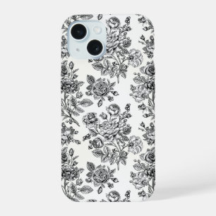 Roos Floral Pattern iPhone 15 Hoesje