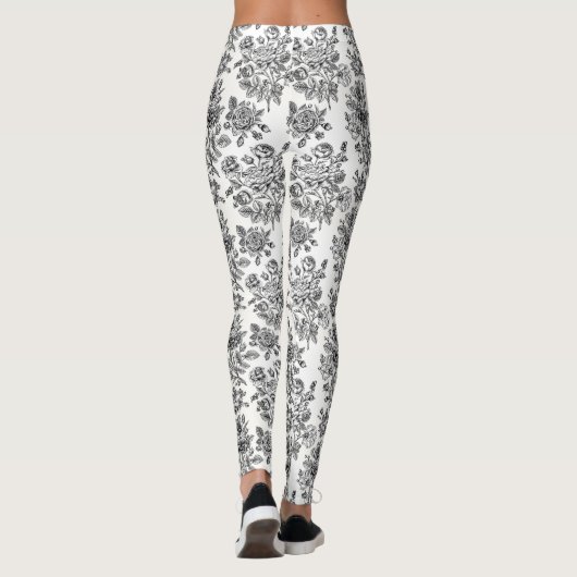  Roos Floral Pattern Leggings (Achterkant)