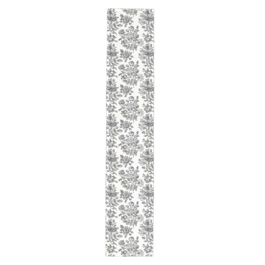 Roos Floral Pattern Medium Tafelloper (Voorkant)