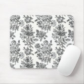  Roos Floral Pattern Muismat (Met muis)