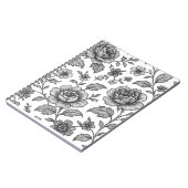 Roos Floral Pattern Notitieboek (Linkerzijde)