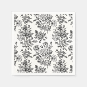  Roos Floral Pattern Servet