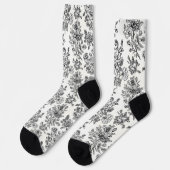  Roos Floral Pattern Sokken (Links)