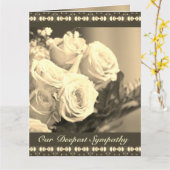 Roos Floral Sympathie Kaart (Gele Bloem)