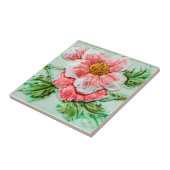  Roos Floral Tegel Tegeltje (Zijkant)