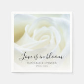 Roos Floral Wedding Servet (Voorkant)