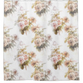 roos florale patroon douchegordijn (Voorkant)