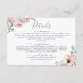 Roos Florals Wedding Details Kaart (Voorkant)