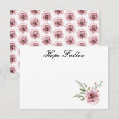 Roos Florentijnskaarten Notitiekaartje (Voorkant / Achterkant)