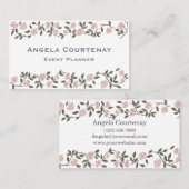 Roos Flower Visitekaartje (Voorkant / Achterkant)