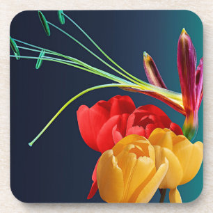 Roos Flowers-17250 Bier Onderzetter
