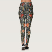 Roos Flowers Art Nouveau Over Print Legging (Achterkant)